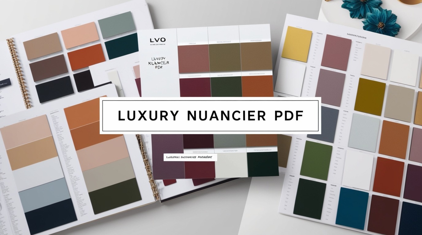 Luxury Nuancier PDF Elegance in Color Selection