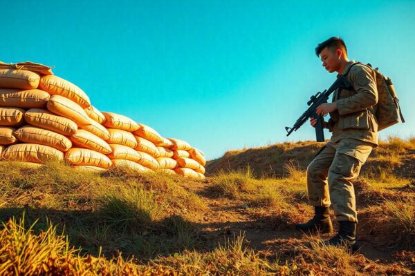 Sand bags Emplacement in Security and Defense