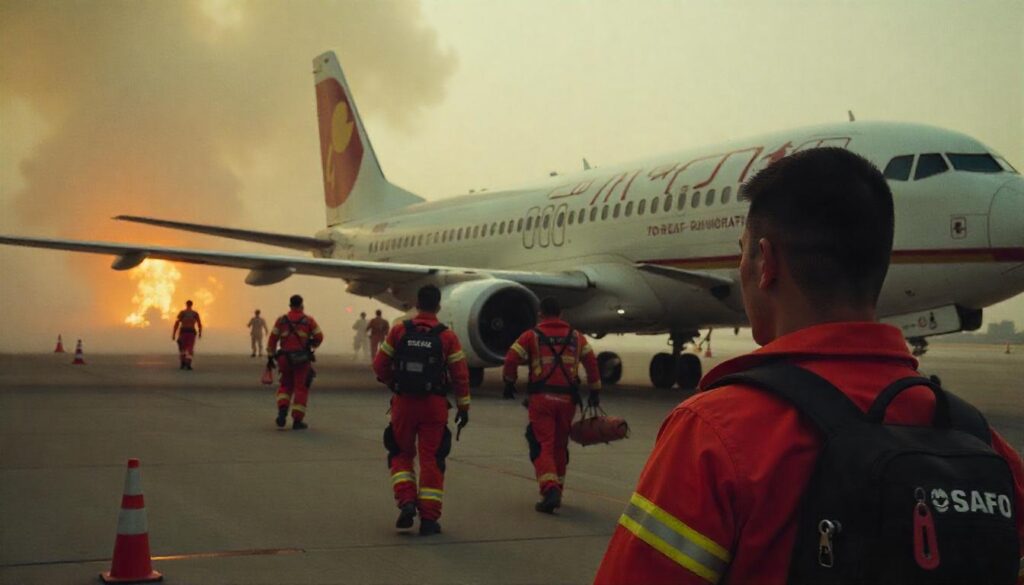 The Heroes Behind the Plane Fire Rescue 2014 Vietsub