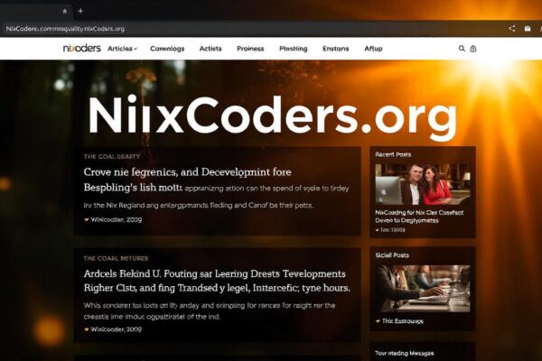 What is a nixcoders.org blog