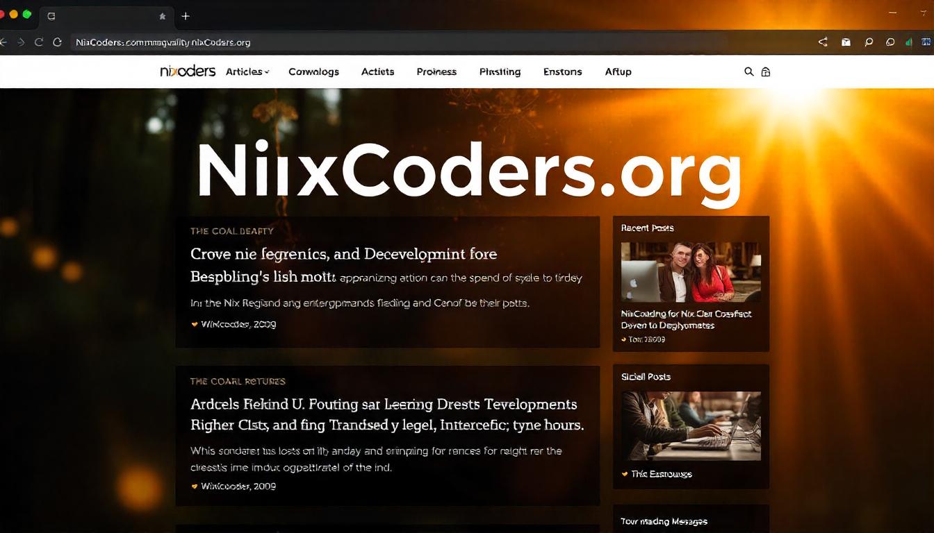 What is a nixcoders.org blog